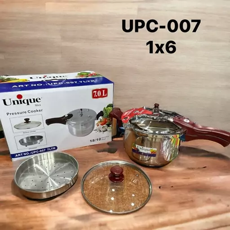 زودپز یونیک تک دسته 7 لیتری استیل