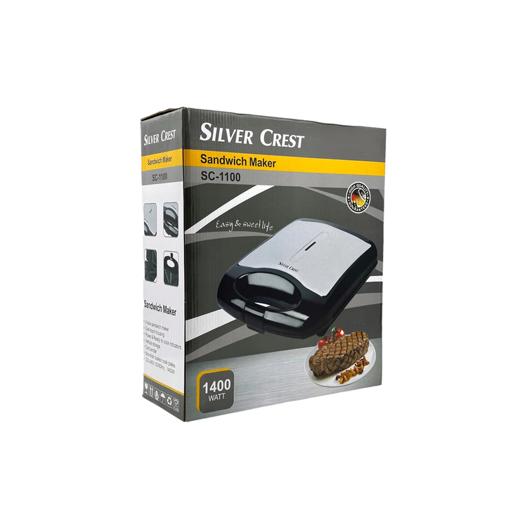 اسنک ساز تک کاره سیلورکرست مدل sc-1100 صفحه تمام استیل