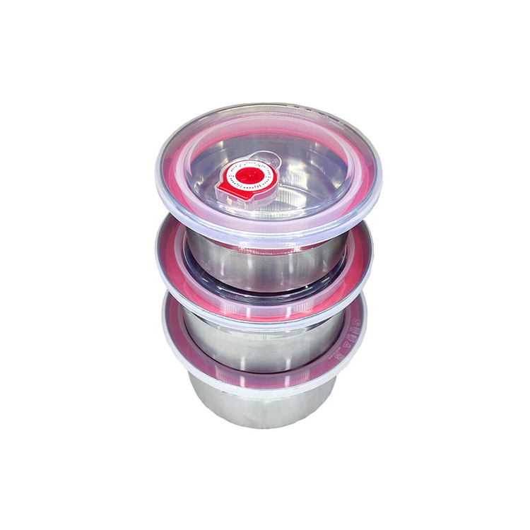 کاسه 3 تکه استیل درب سوپاپ دار