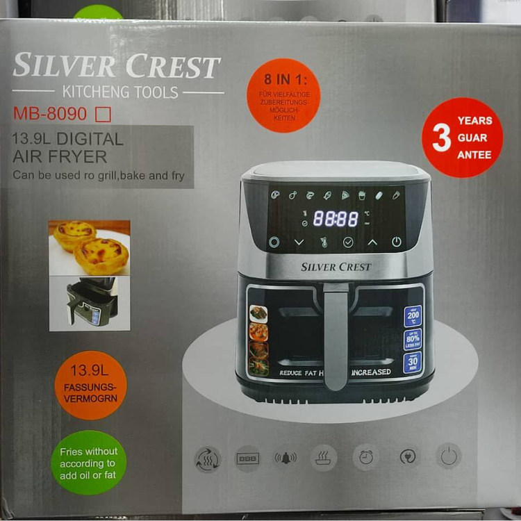 سرخ کن بدون روغن سیلور کرست 13.9 لیتری مدل MB-8090