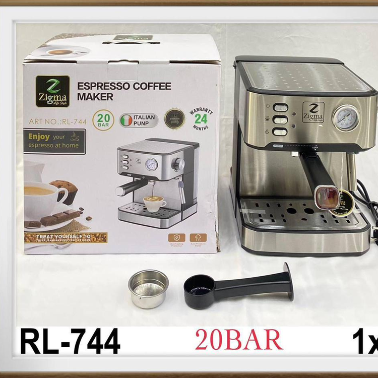 اسپرسوساز 20 بار 1/6 لیتری زیگما مدل RL-744