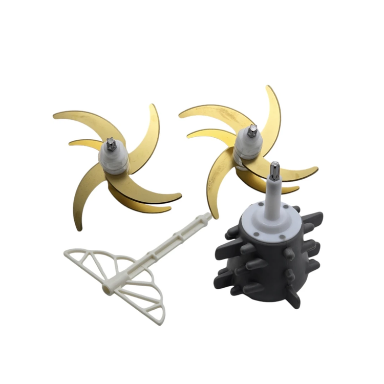 خردکن دوکاسه4+4 لیتری مایر آلمان -6+6 تیغه تیتانیوم طلایی- همراه سیر پوست کن و همزن مدل SL-2024