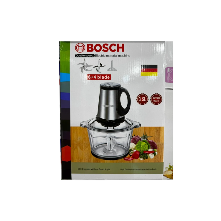 خردکن و غذاساز بوش ۱۰ تیغه استیل ضد زنگ ۳.۵ لیتر 3000W وات