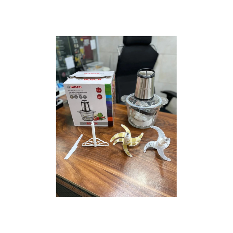 خردکن بوش ۳.۵ لیتری-۶+۴ ایغه تیتانیوم طلایی-همراه همزن و کاردک-قدرت ۴۵۰۰W وات-مدل MA2024