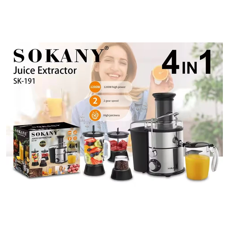 آبمیوه گیری 4کاره سوکانی مدل 191 -SK