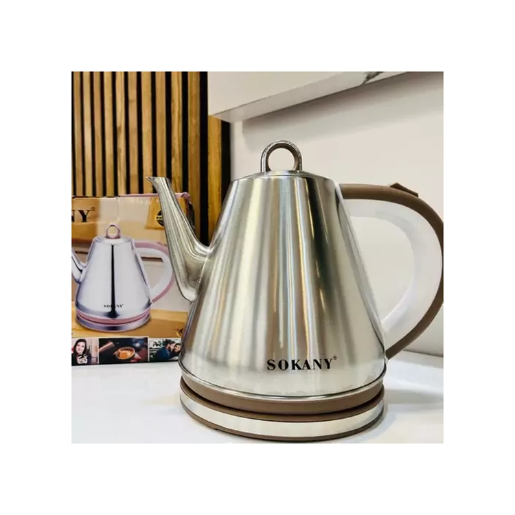 کتری برقی جدید سوکانی 1100 وات دارای چراغ نشانگر سوئیچ ماتیکی المنت حرارتی مخفی