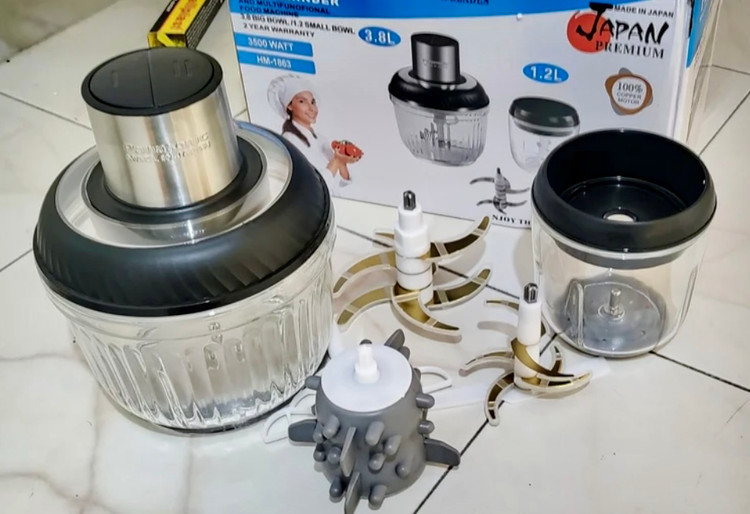 خردکن و آسیاب دوقلو پاناسونیک دو کاسه مدل HM-1863
