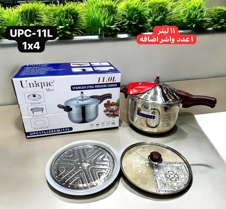 زودپز تک دسته استیل 11 لیتر یونیک