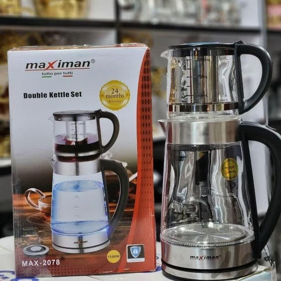 چای ساز روهمی ماکسیمان مدل MAX-2078 سفید و مشکی