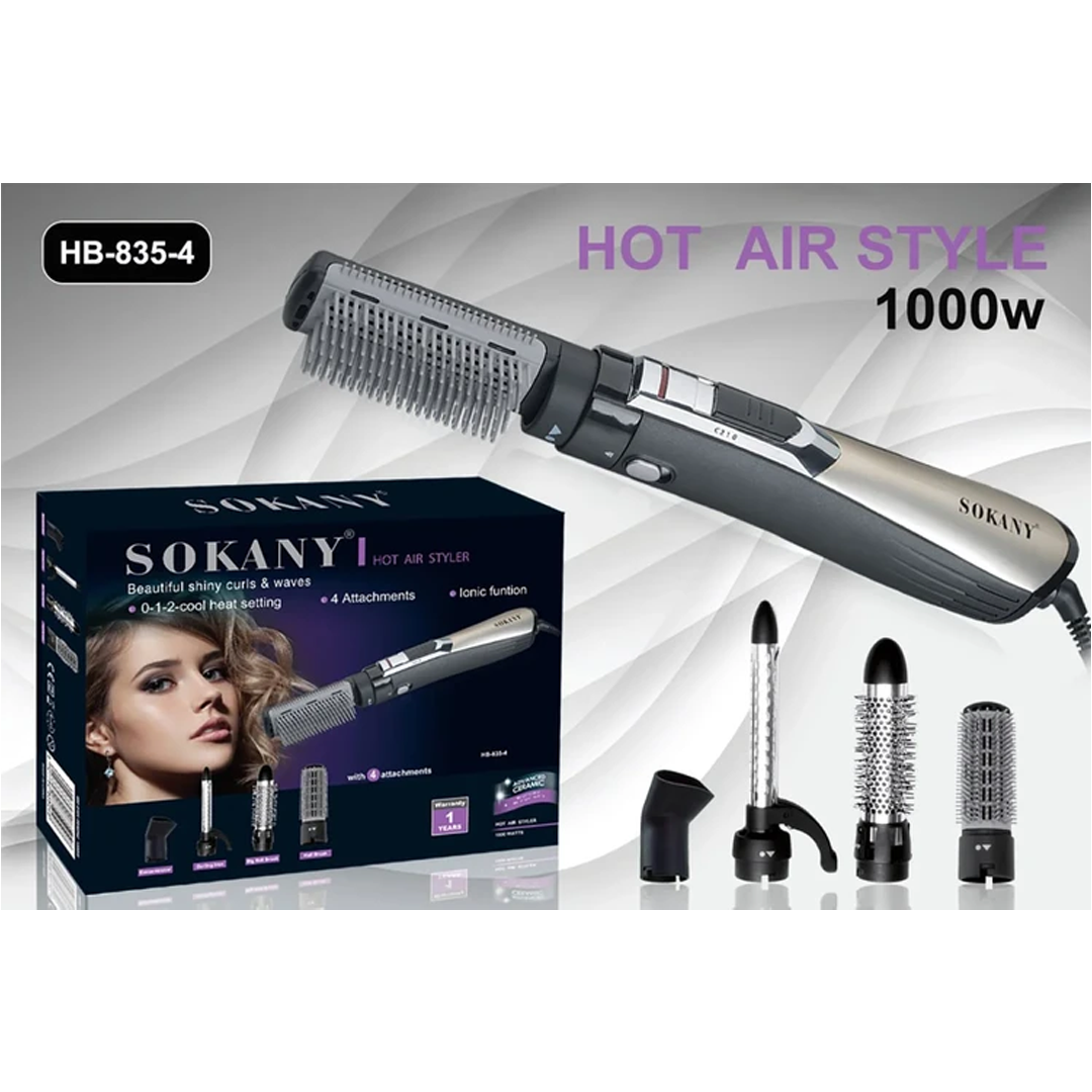 برس مو حرارتی چهار کاره سوکانی مدل SK-835-4