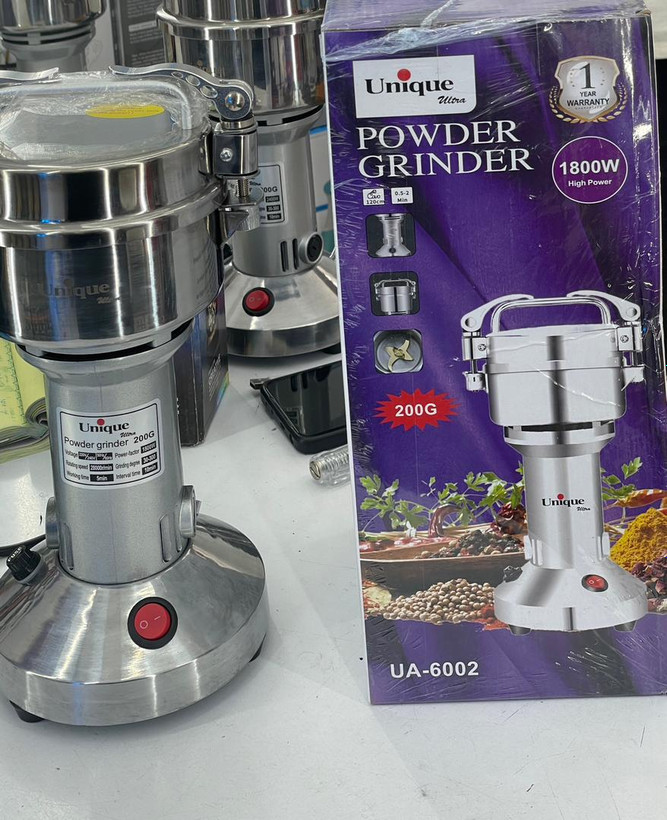 آسیاب صنعتی یونیک- ظرفیت 200 گرم قدرت 1800W وات مدل UA-6002