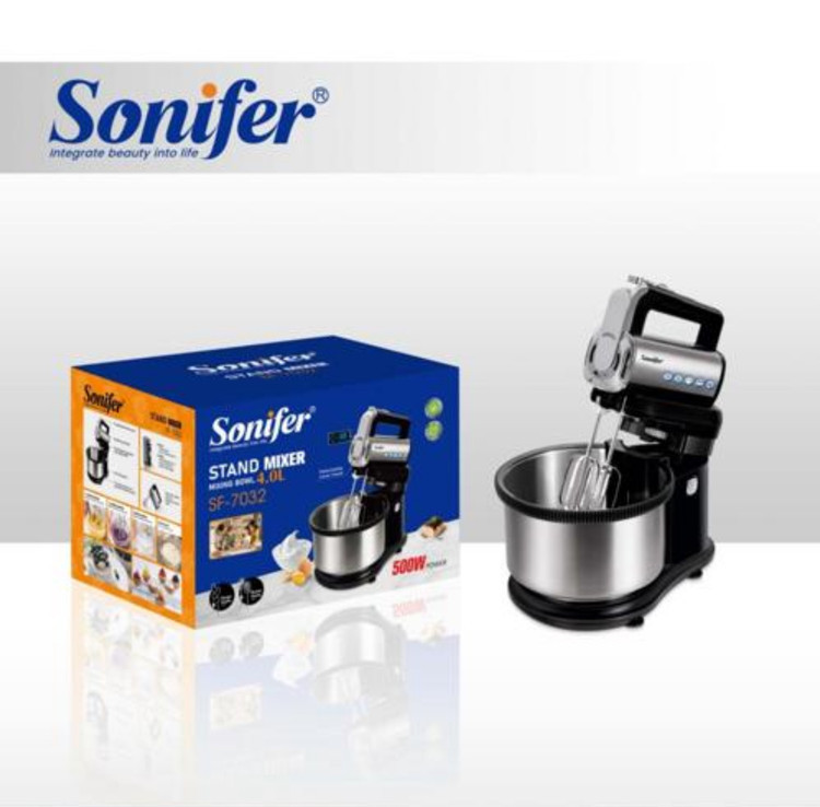 همزن کاسه ای ظرفیت ۴ لیتر ۵ سرعته سونیفر مدل SF_7032