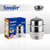 دستگاه تخم مرغ پز و بخار پز دو طبقه سونیفر مدل SF_1515