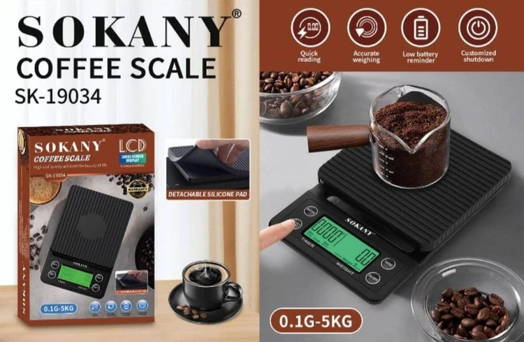 ترازو قهوه سوکانی مدل SOKANY SK-19034