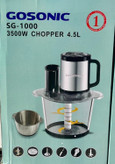 خردکن و سالاد ساز 5 کاره گوسونیک- ظرفیت 4/5 لیتری دو مخزنه قدرت 3500W وات مدل SG-1000
