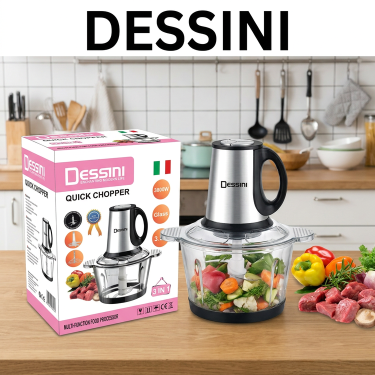 خردکن غذاساز 3 سرعته دسینی 3.5 لیتری موتور مسی