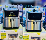 سرخ کن هواپز 15 لیتری لمسی دو ۲ المنت بدون روغن 2800 وات صفحه نمایش رنگی.سبدجداشونده .صفحه تخت فیلیپس مدلPHILIPS PH- 197