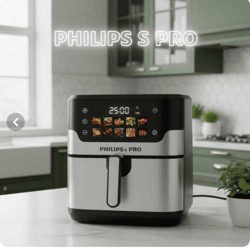 سرخ کن فیلیپس مدل PH1897 ظرفیت ۱۵ لیتر بدون روغن با بدنه استیل