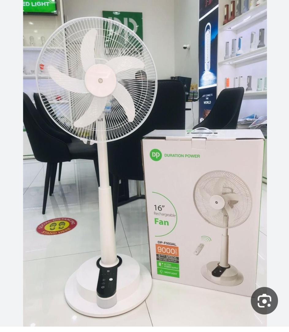 پنکه شارژی ایستاده دی پی مدل DP-F503AL سایز ۱۶ اینچ