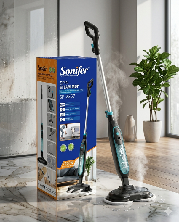 تی بخار چرخشی (Spin Steam Mop) از برند سونیفر (Sonifer) مدل SF-2257
