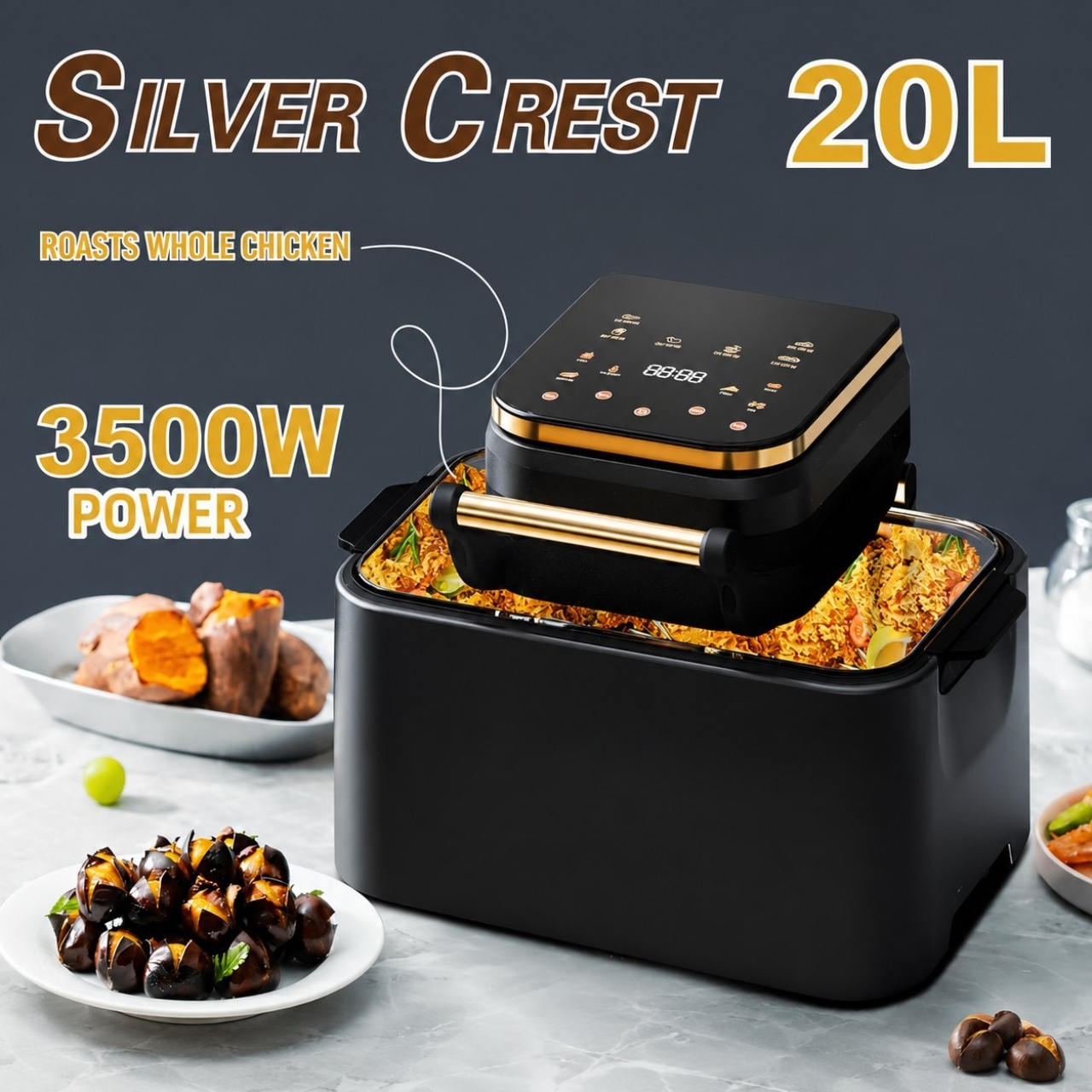 سرخ کن ۲۰ لیتری سیلورکرست۳۵۰۰ وات مدل SL2025